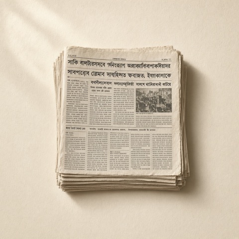 Newspaper scrap in Kolkata